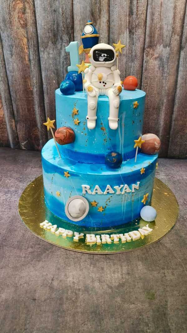 Astronaut Theme Cake