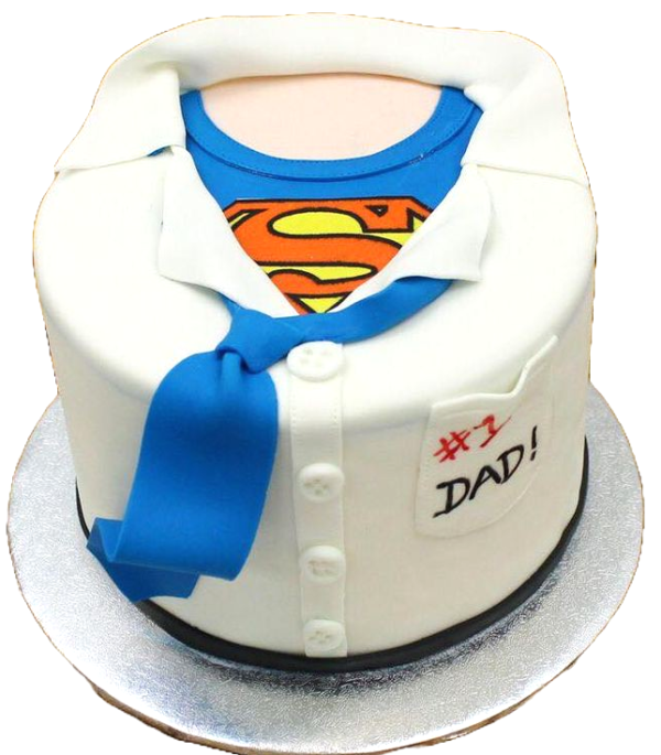 Superhero Dad Cake