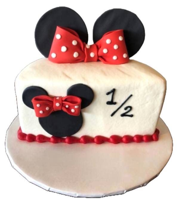 Minnie Mouse Half birthday Cake