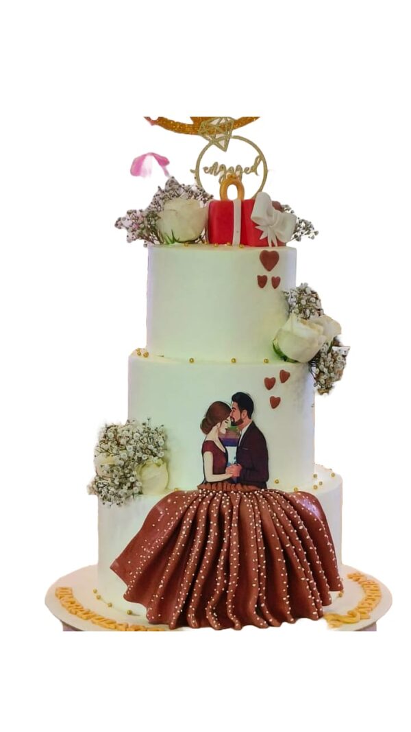 3tier Couple Cake