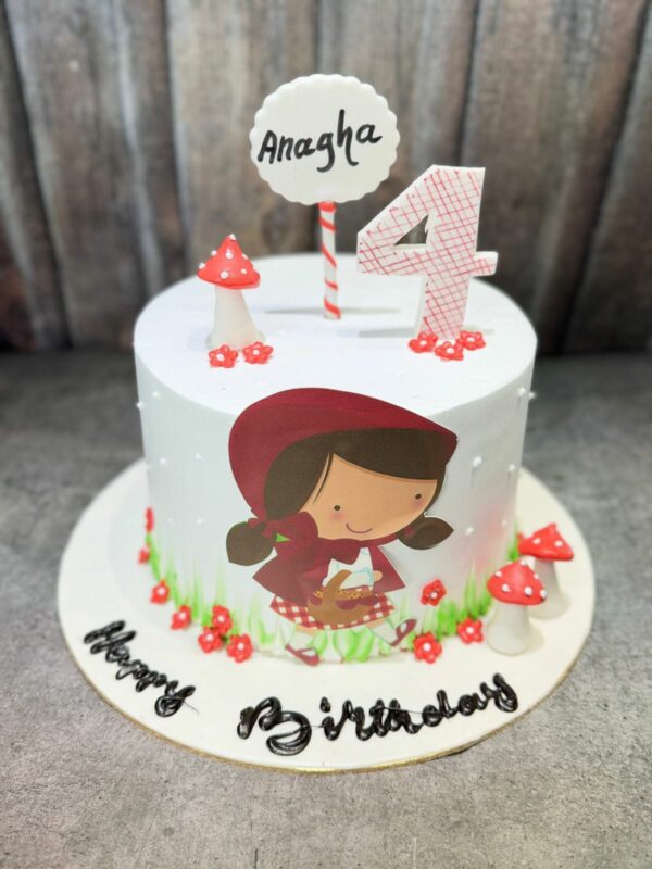 A Girl with Bucket Cake