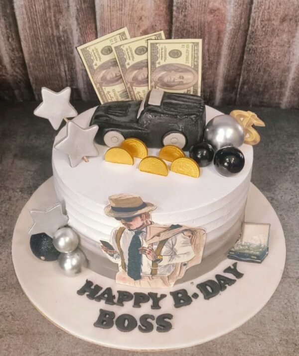 Boss rich guy cake